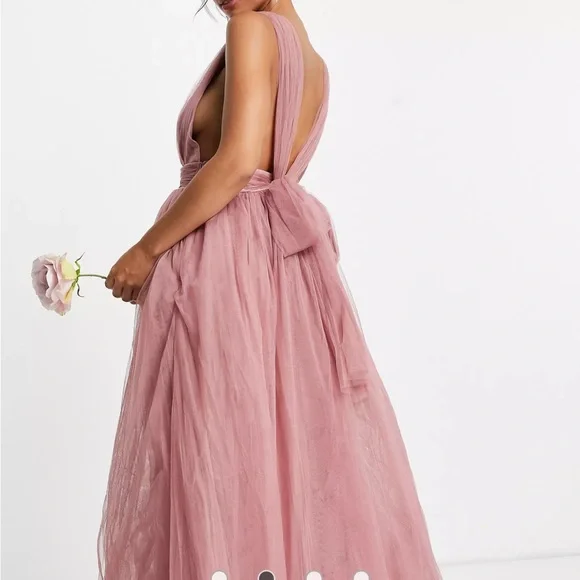 Prom Dress Midi Dress Tulle Dress Asos ASOS DESIGN One Shoulder Tulle Maxi  Dress In Black
